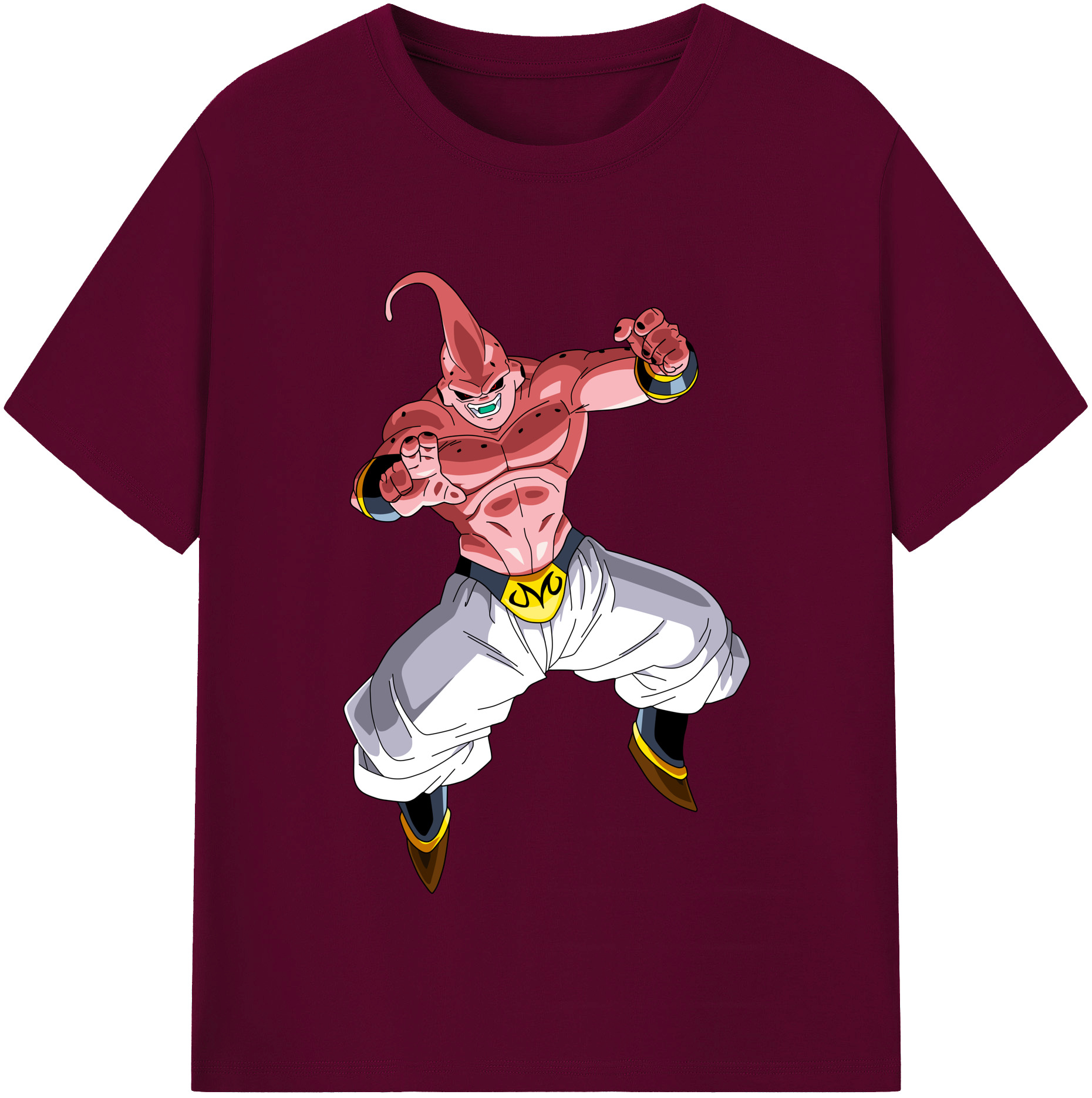 （画像用） ドラゴンボール 魔人ブウ DRAGON BALL Majin Buu レディースカジュアルプリントTシャツ（綿100％）